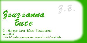 zsuzsanna bute business card